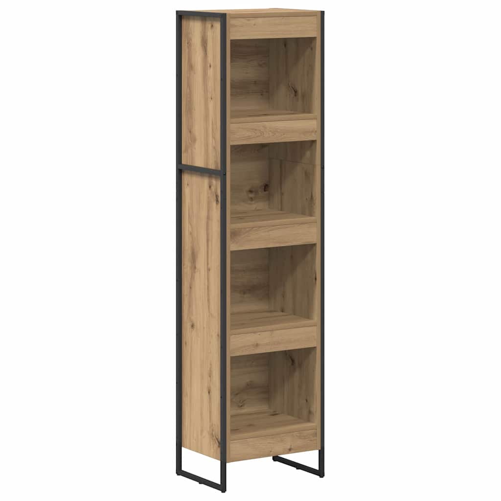 Bücherregal 2 pcs Schwarz Eichen-Optik 60 x 30 x 189,5 cm