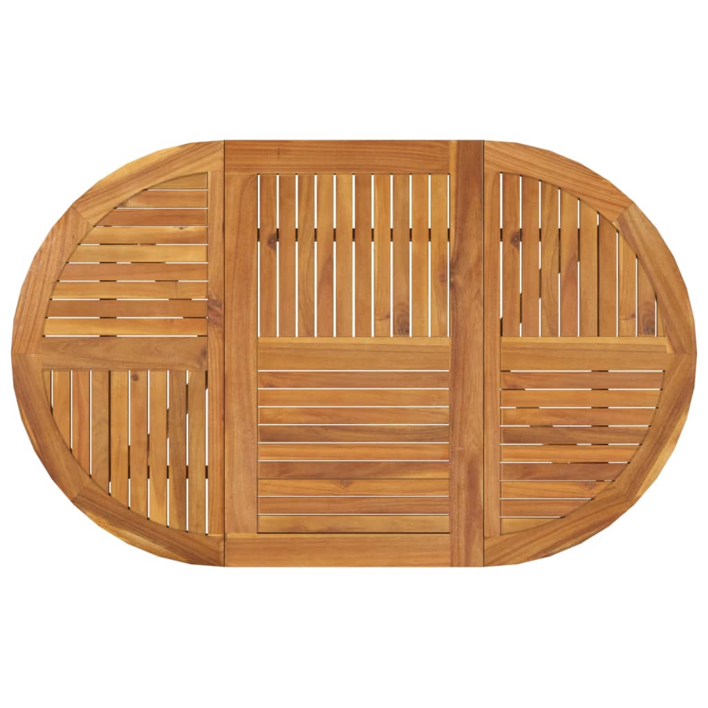 Gartentisch 85x85x75 cm Massivholz Akazie