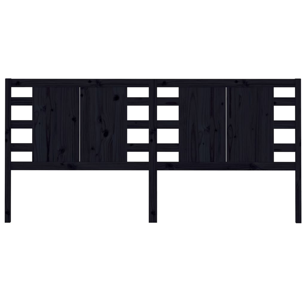 Kopfteil Grau 81x4x100 cm Massivholz Kiefer