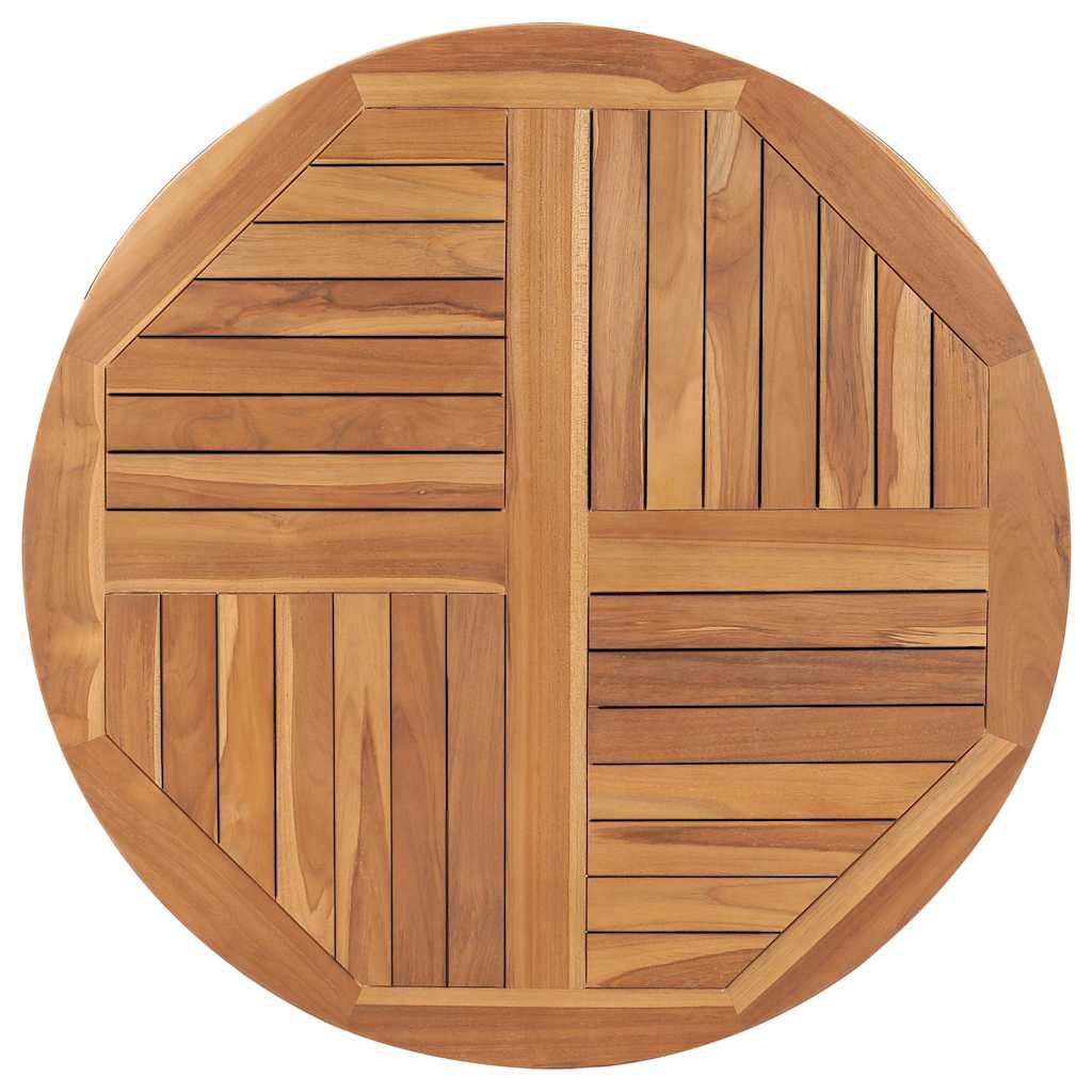Tischplatte Massivholz Teak Rund 2,5 cm 40 cm