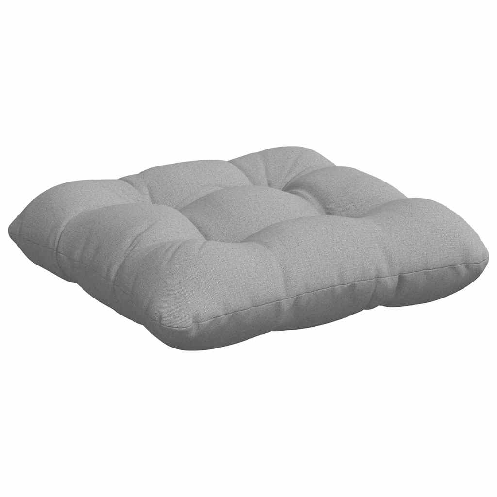 Sitzkissen 4 pcs Hellgrau 40 x 40 x 12 cm Stoff