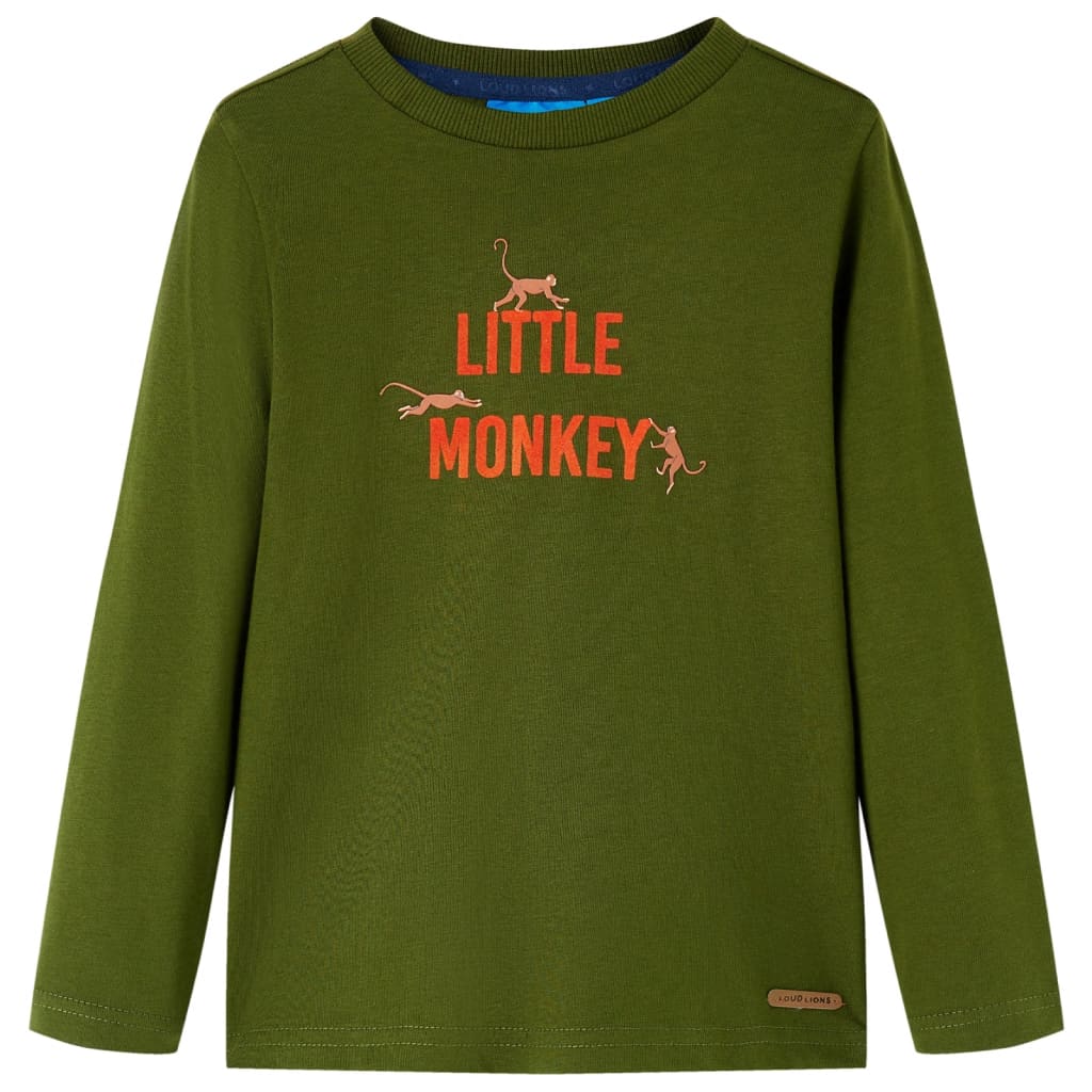 Kinder-Langarmshirt Marineblau 92