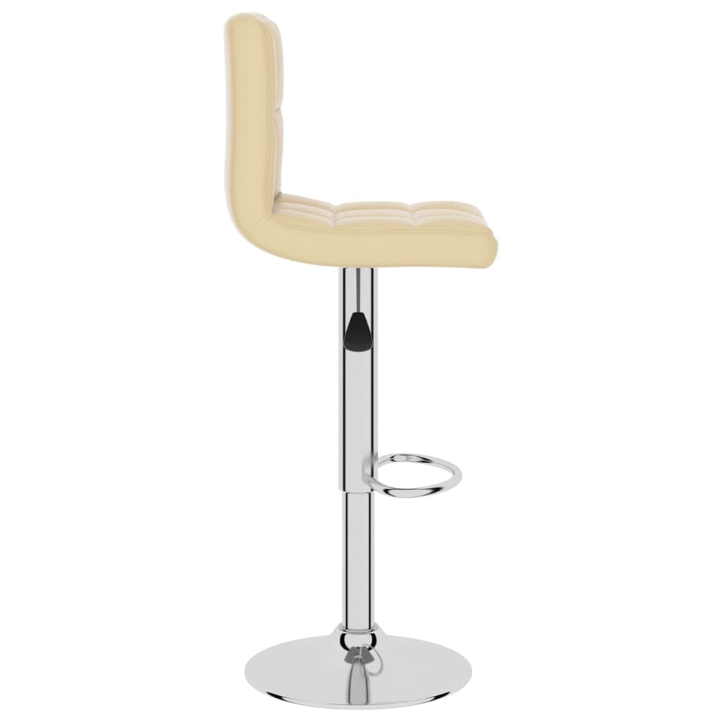Barhocker 2 Stk. Weinrot Kunstleder