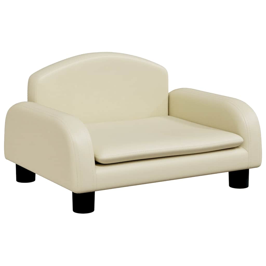 Kindersofa Schwarz 70x45x30 cm Kunstleder