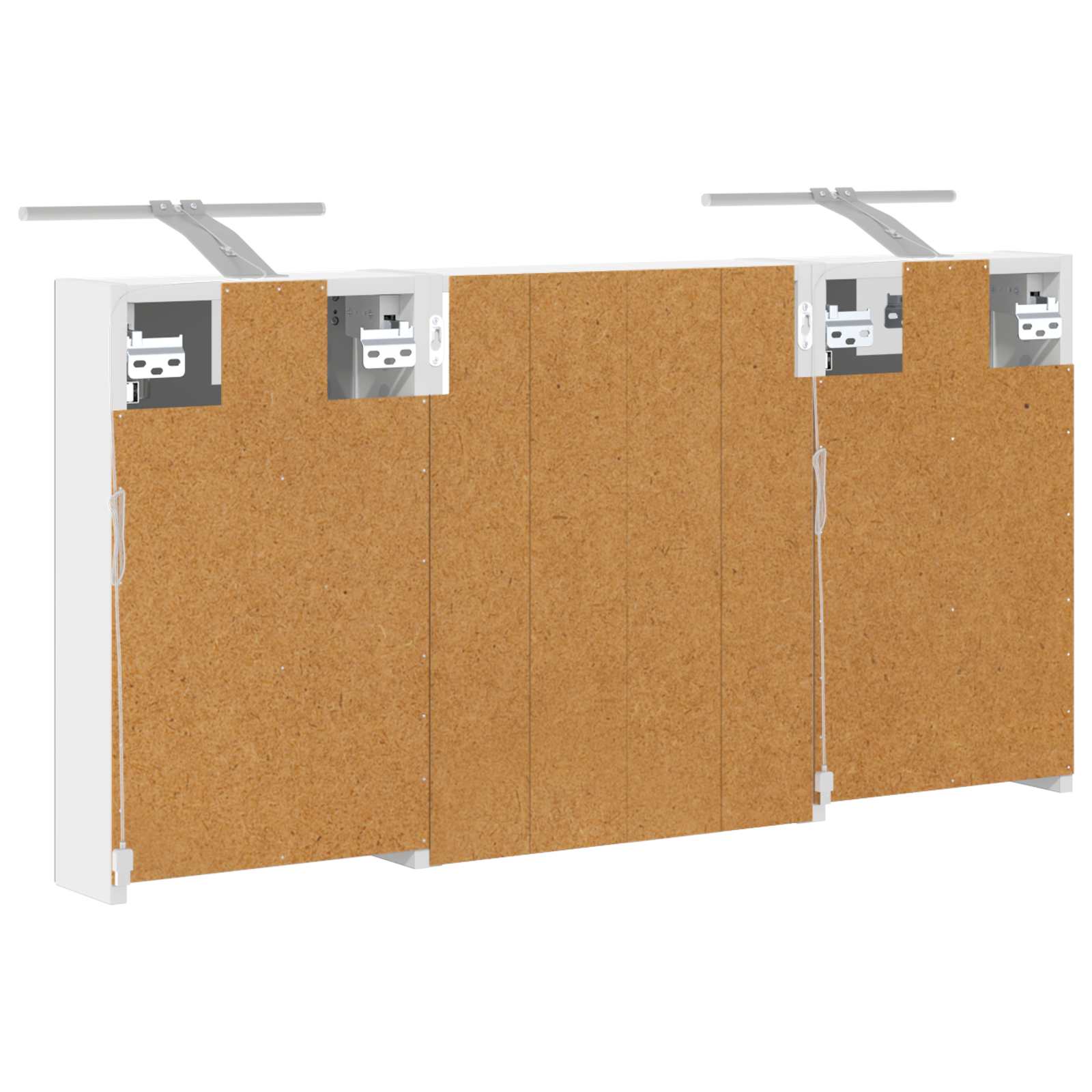 Badezimmerschrank-Set 3 pcs 80 x 10,5 x 50 cm Holzwerkstoff