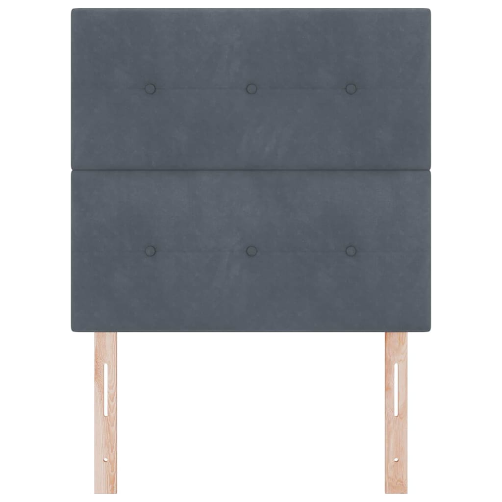 Kopfteil Hellgrau 80 cm Samt
