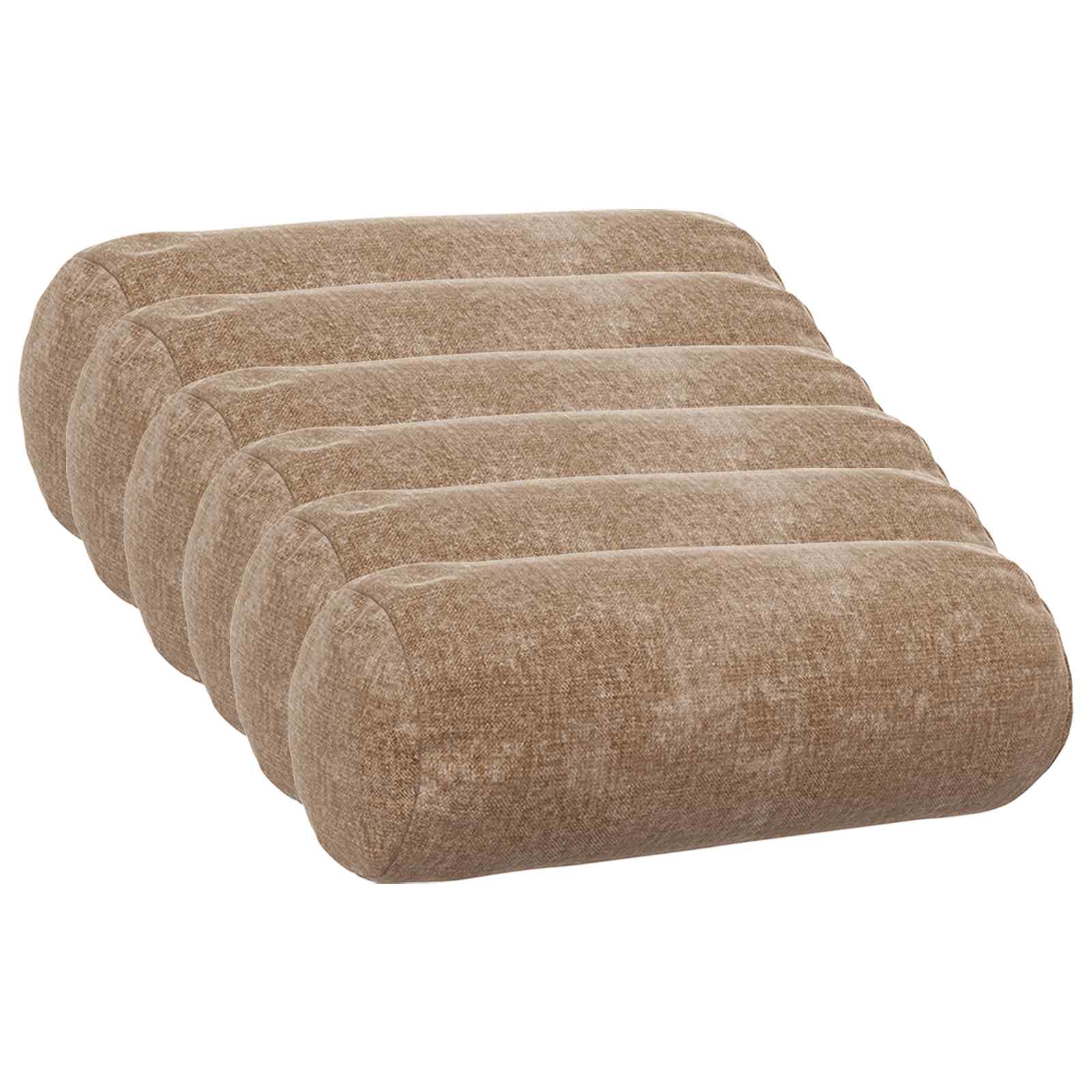 Kissenbezug 6 Stk. HEERLEN Dunkelgrau 30 x 30 cm Chenille-Stoff