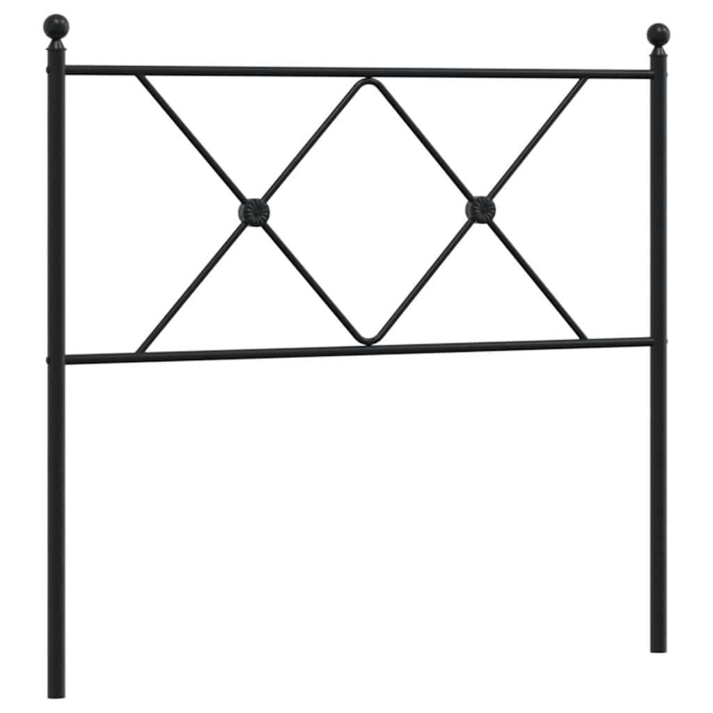 Ersatz-Kopfteil Metall Schwarz 75 cm
