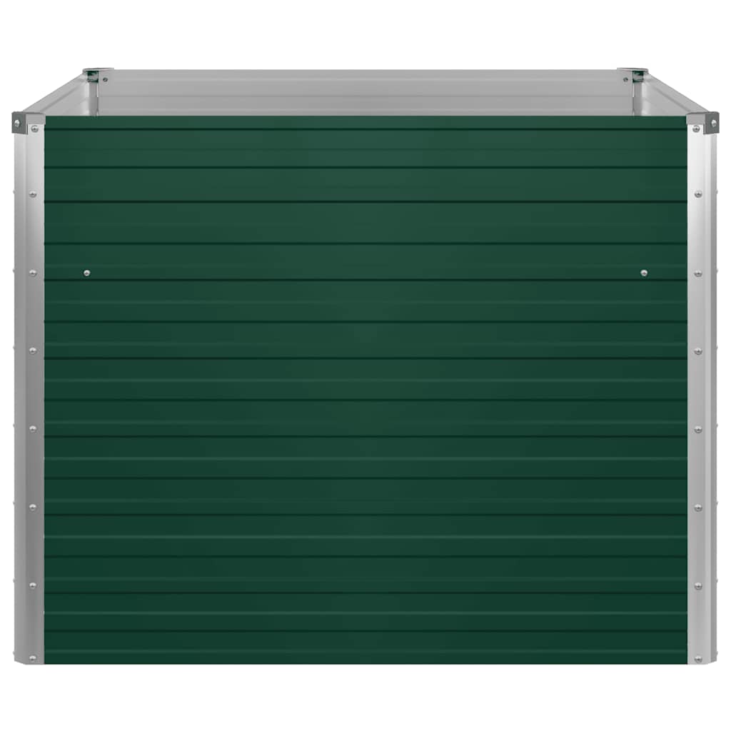 Hochbeet 100 x 100 x 77 cm Verzinkter Stahl Grau