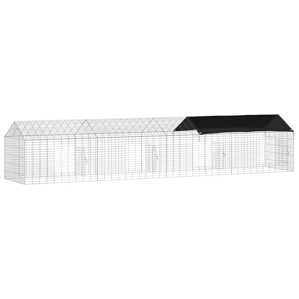 Hasenkäfig Silber 100 x 78 x 78 cm Verzinkter Stahl