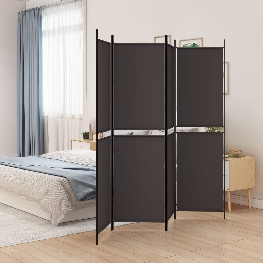 3-teiliger Raumteiler Beige 150 x 180 cm Stoff