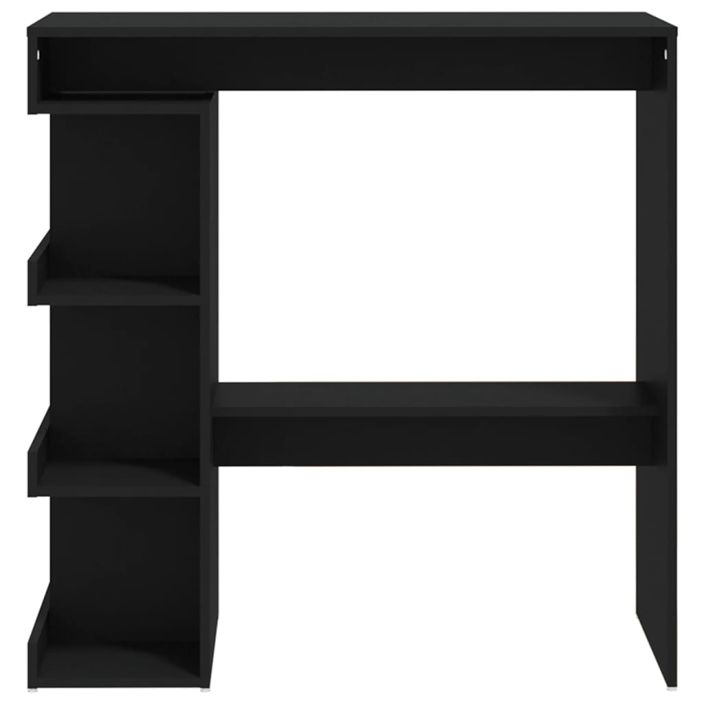 Bartisch mit Regal Weiß 100x50x101,5 cm Holzwerkstoff