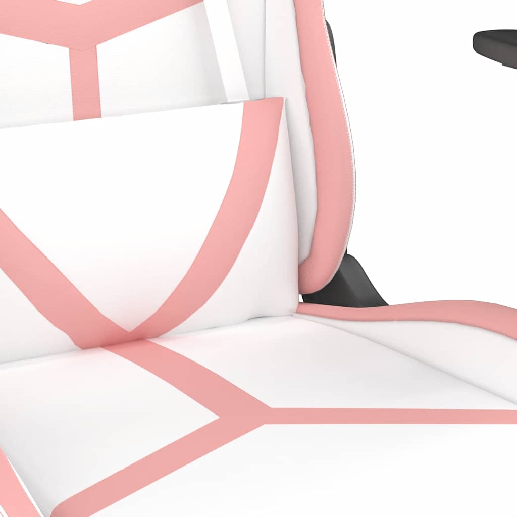 Gaming-Stuhl mit Massagefunktion Schwarz und Grün Kunstleder