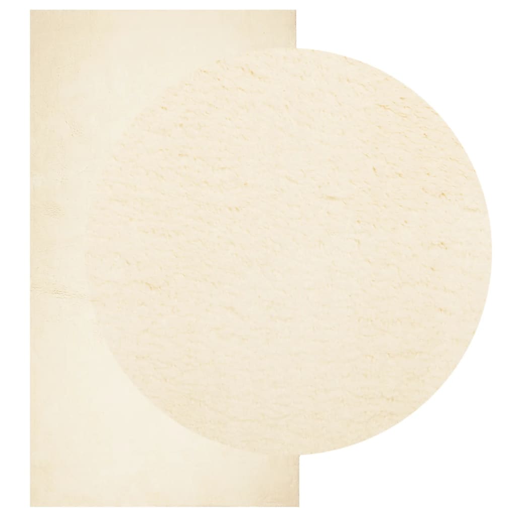 Teppich HUARTE Kurzflor Weich und Waschbar Anthrazit 60x110 cm