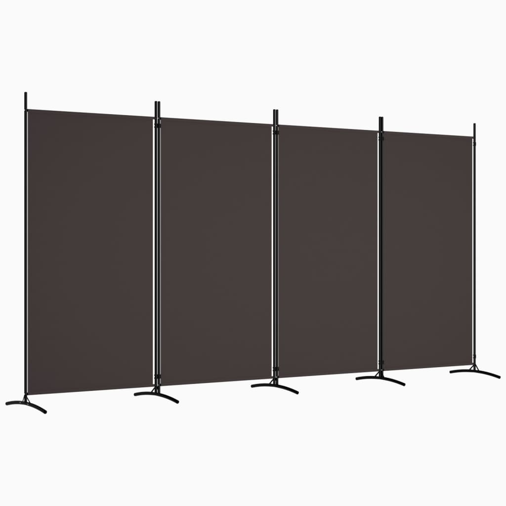 3-tlg. Raumteiler Weiß 260x180 cm Stoff