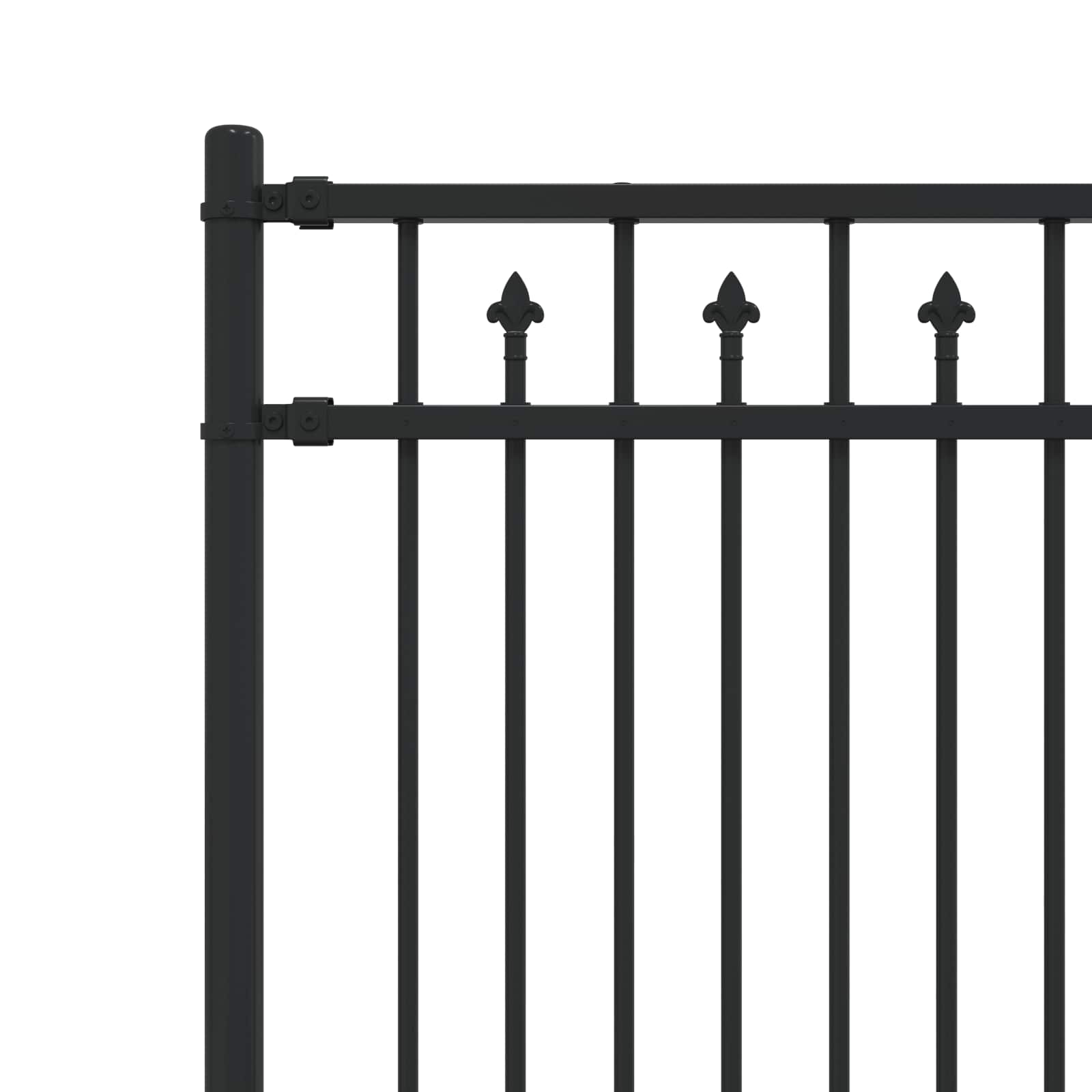 Spitzenzaun BAARLO Schwarz