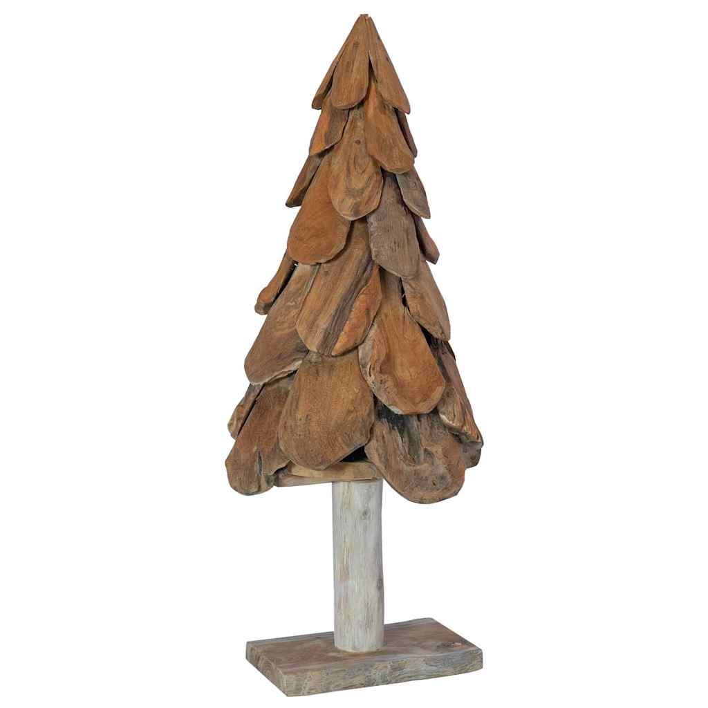Weihnachtsbaum mit Ständer Braun 61 cm Massivholz Teak