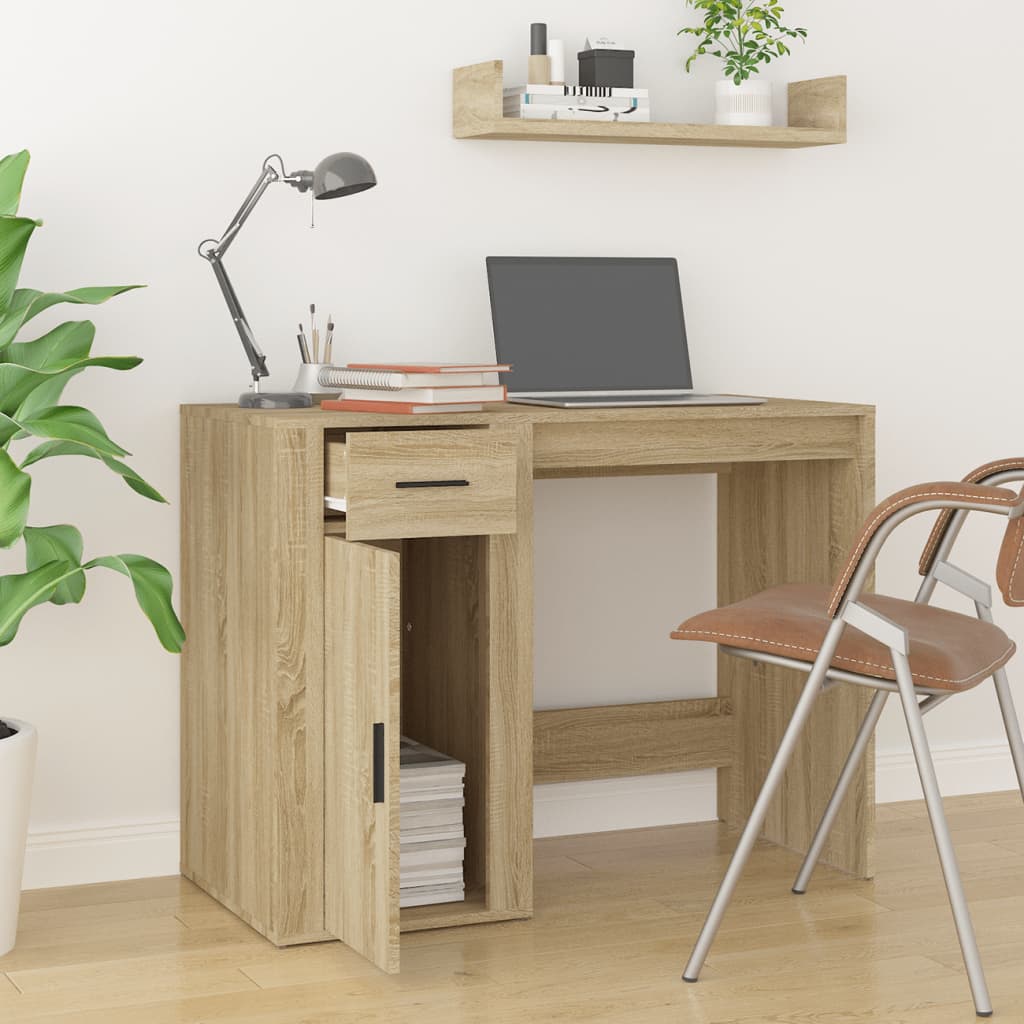 Schreibtisch Weiß 100x49x75 cm Holzwerkstoff