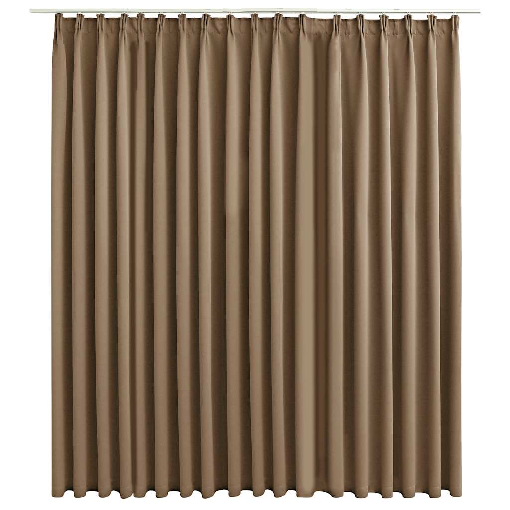Verdunkelungsvorhang mit Haken Schwarz 290 x 245 cm