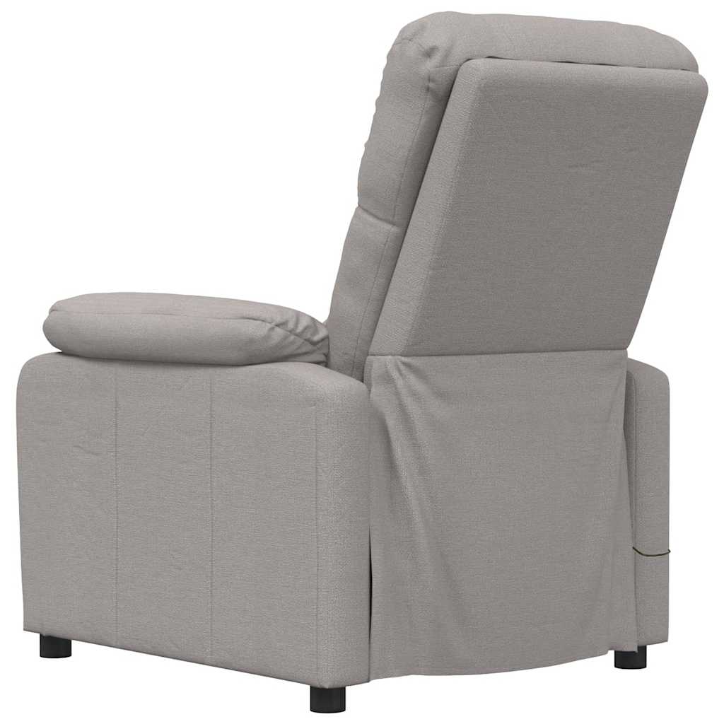 Massagesessel Hellgrau Stoff