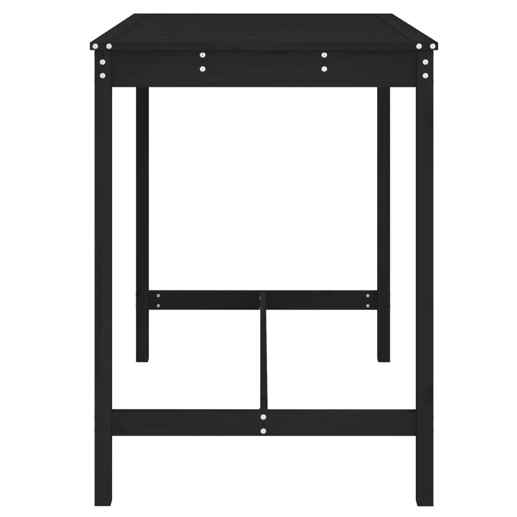 Gartentisch 82,5x82,5x110 cm Massivholz Kiefer