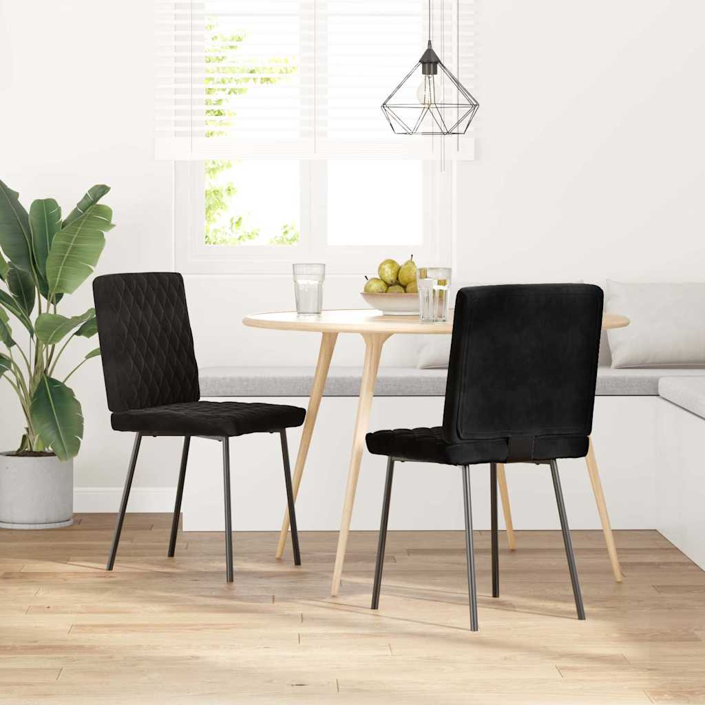 Esszimmerstühle 4 Stk. Creme Samt