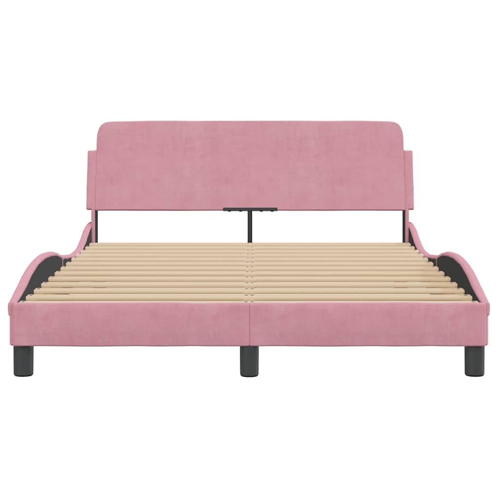 Bettgestell "Dover" Hellgrau 80x200 cm Samt