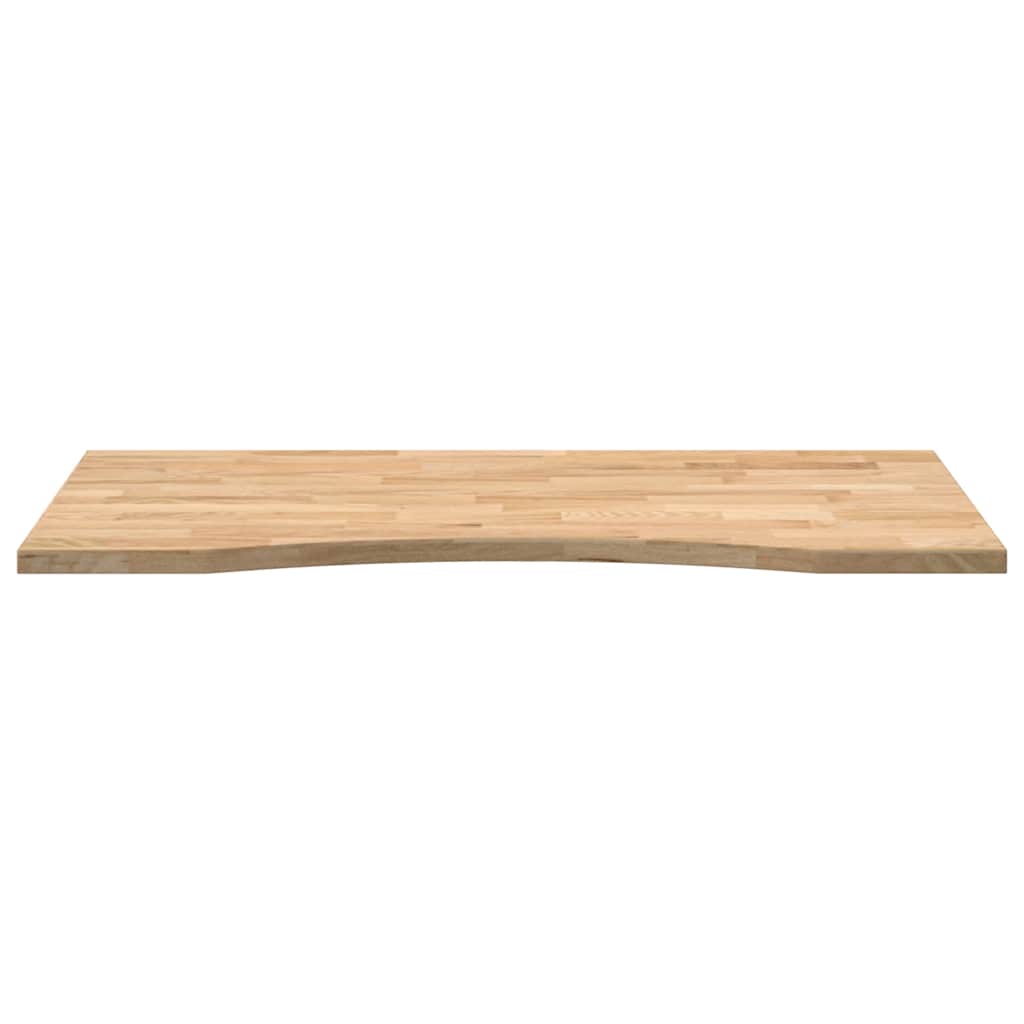 Schreibtischplatte Unbehandelt 80x50x2,5 cm Massivholz Eiche