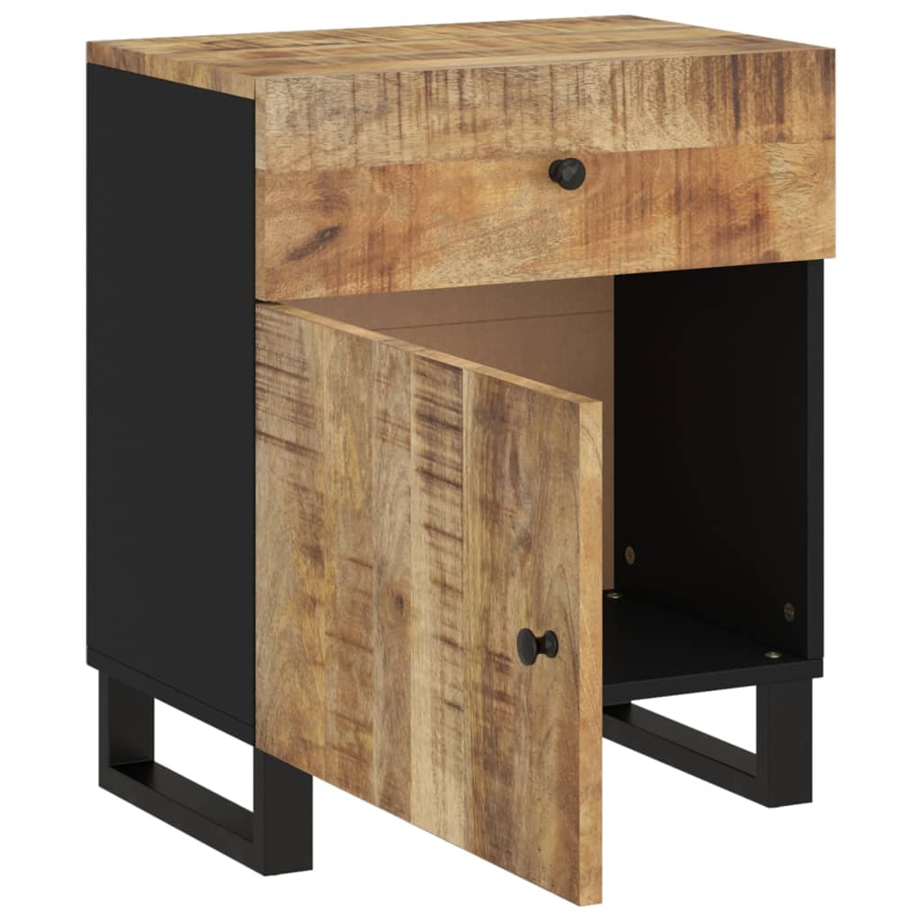 Nachttisch 50x33x60 cm Altholz Massiv & Holzwerkstoff