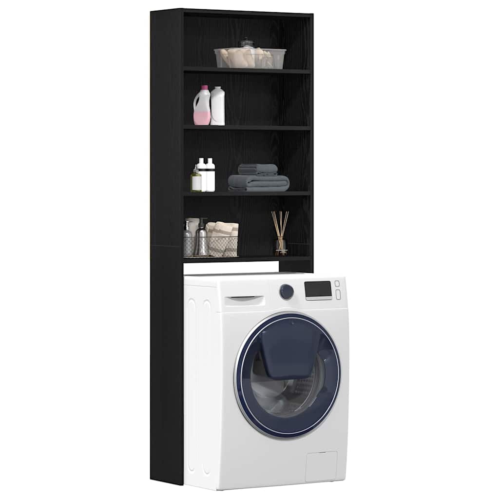 Waschmaschinenschrank Weiß 64x24x190 cm