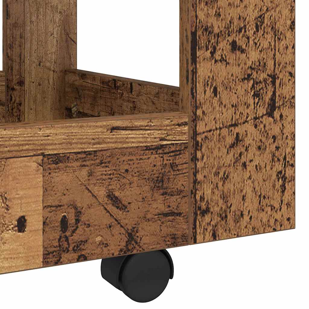 Bürowagen Weiß 60x45x60 cm Holzwerkstoff