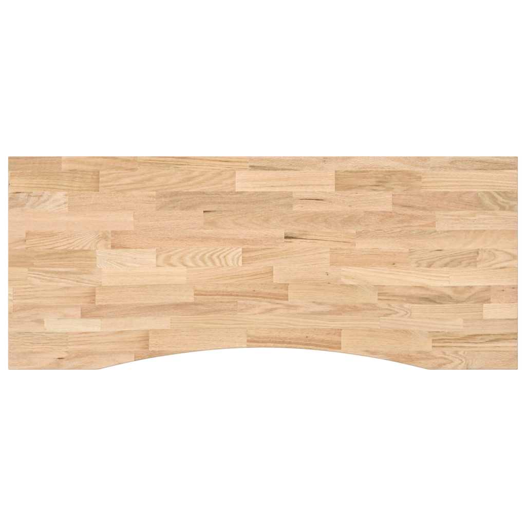Schreibtischplatte Unbehandelt 80x50x2,5 cm Massivholz Eiche