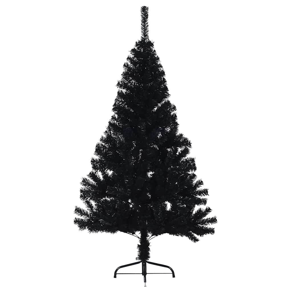 Künstlicher Halb-Weihnachtsbaum mit Ständer Grün 150 cm PVC
