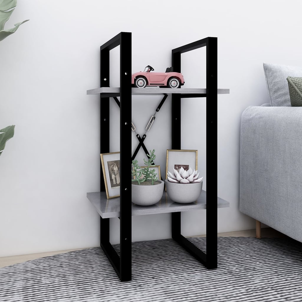 Bücherregal 2 Fächer Weiß 40x30x70 cm Holzwerkstoff