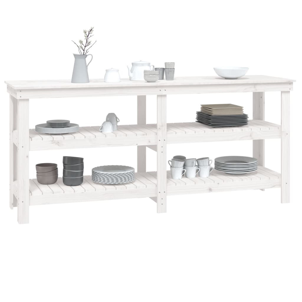 Werkbank 78,5x50x80 cm Massivholz Kiefer