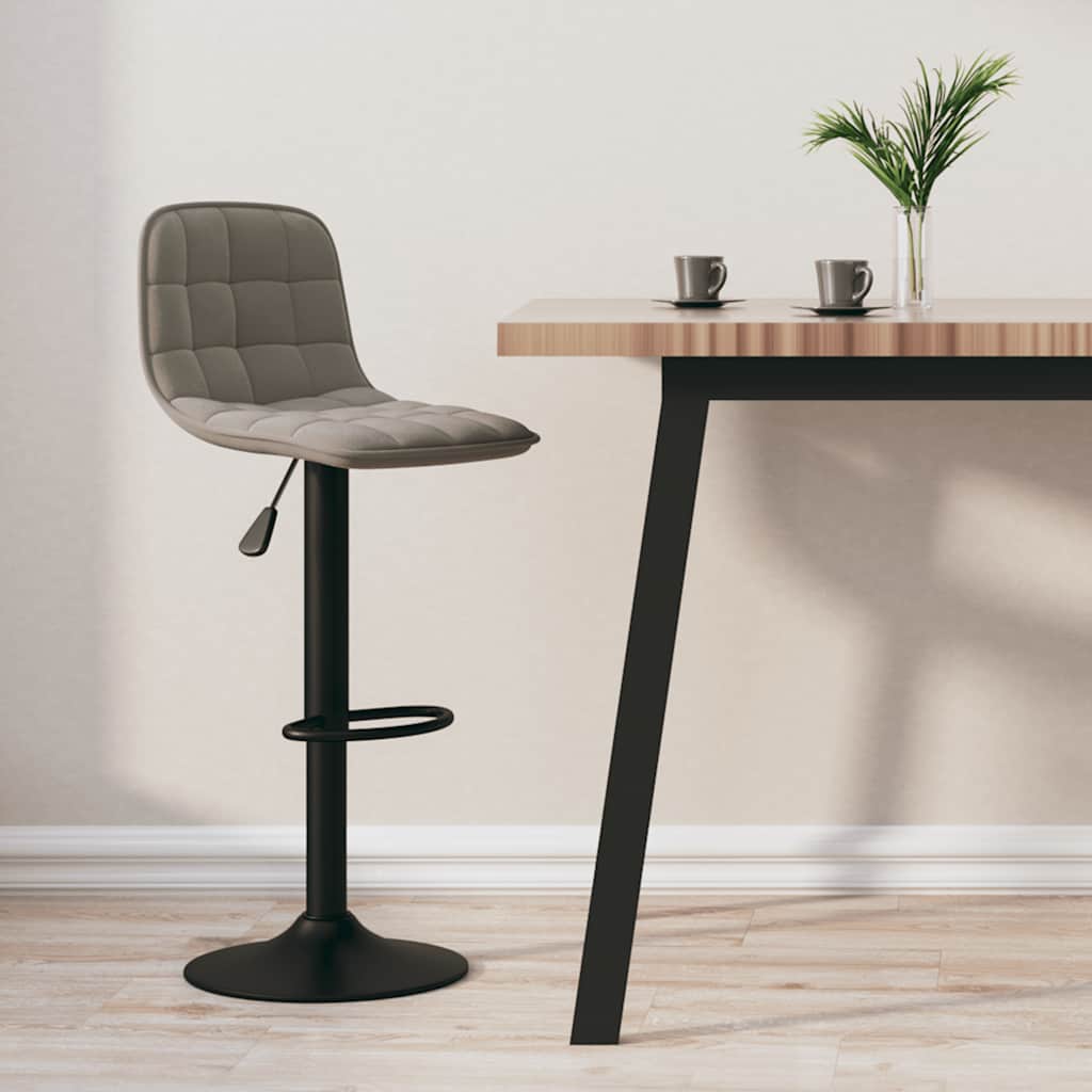 Barhocker 2 Stk. Hellgrün Samt