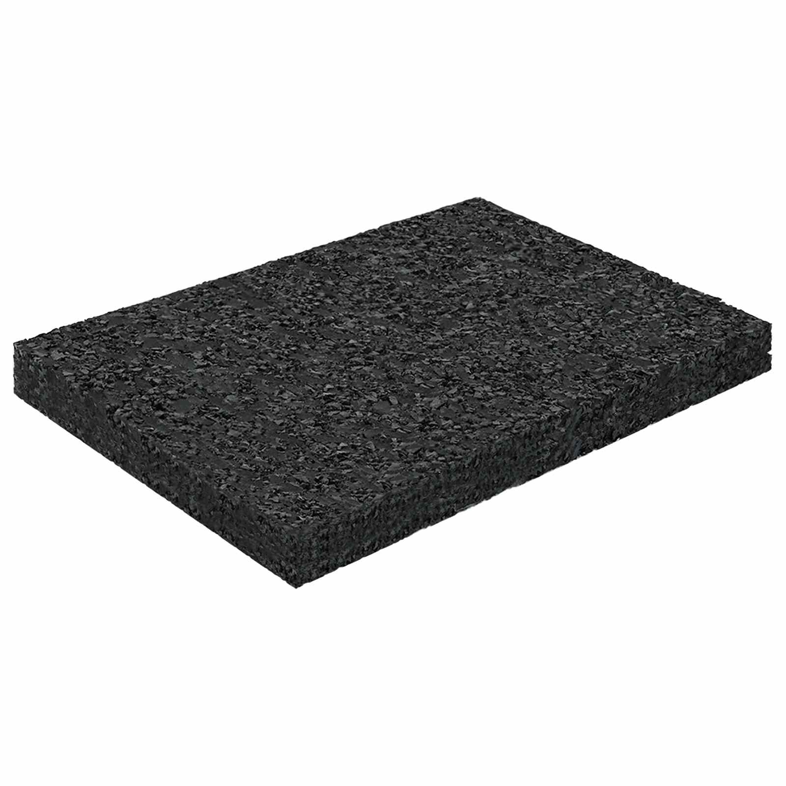 Gummigranulat-Patiopad Schwarz 6 x 9 x 0,3 cm Gummi