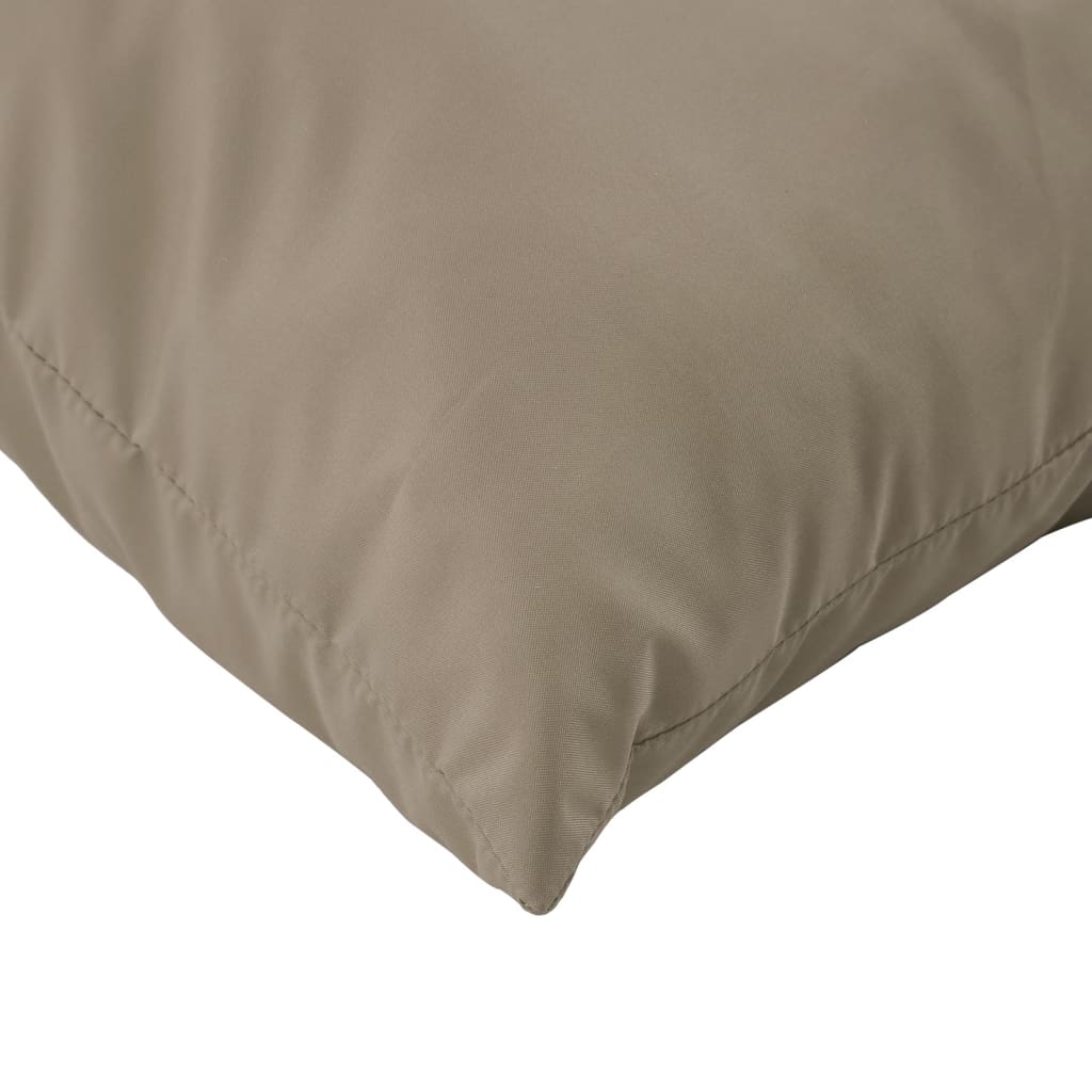 Palettenkissen Taupe 60x61,5x10 cm Stoff