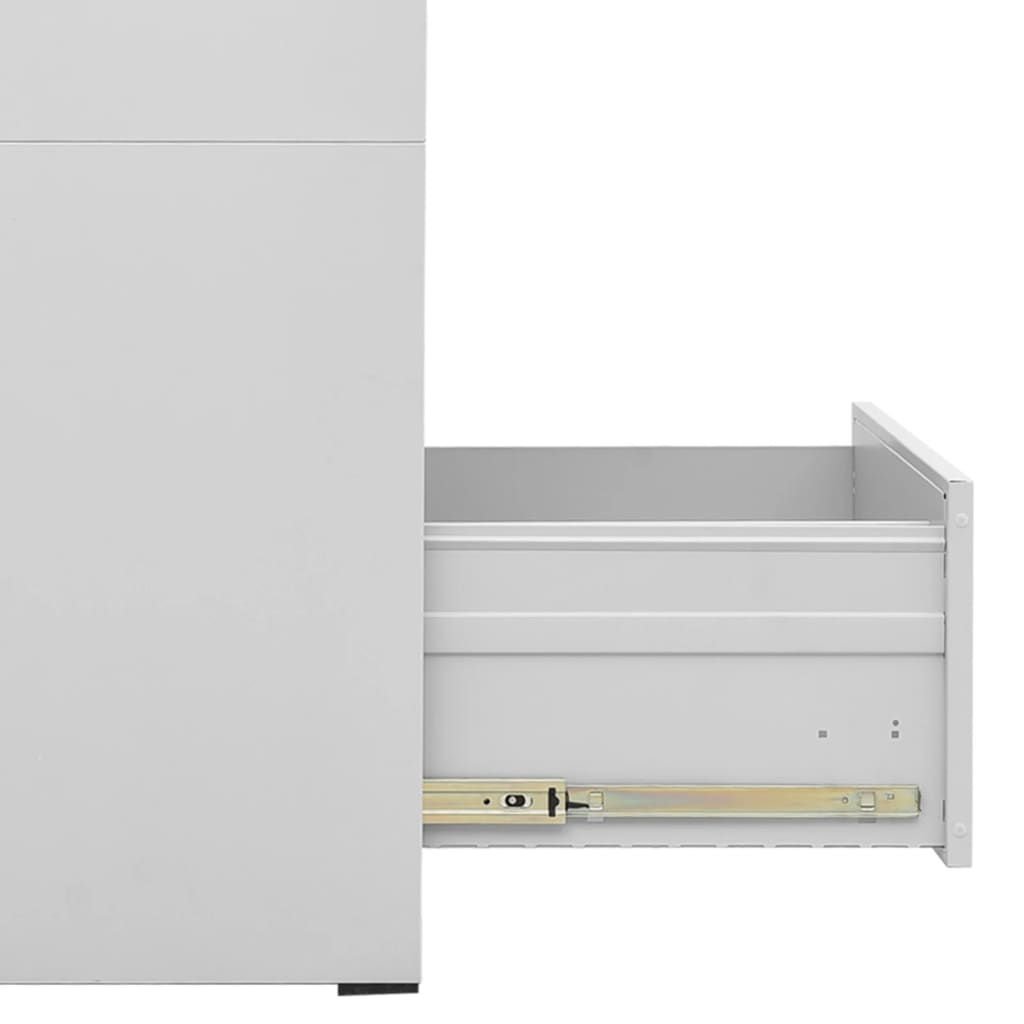 Aktenschrank Weiß 46x62x72,5 cm Stahl