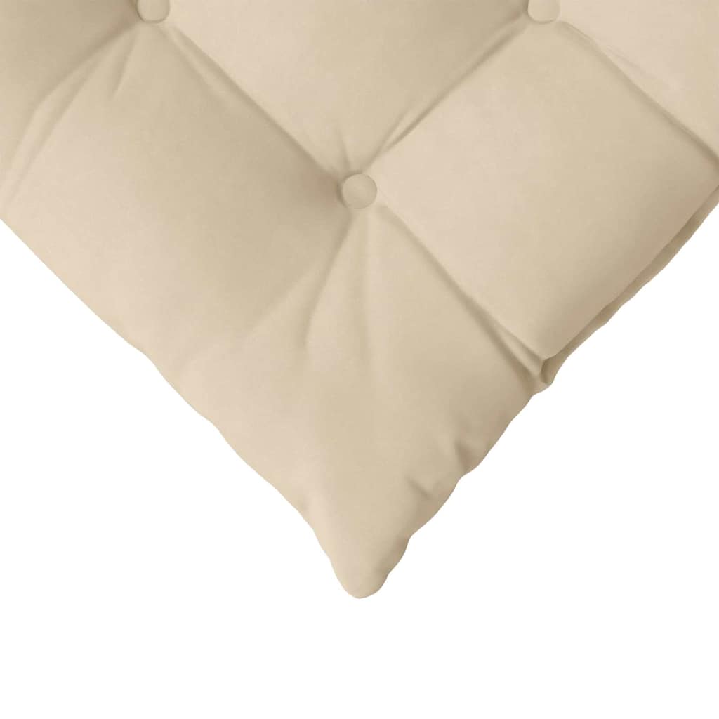 Sitzkissen 4 Stück Taupe 40 x 40 x 6 cm Mikrofaser