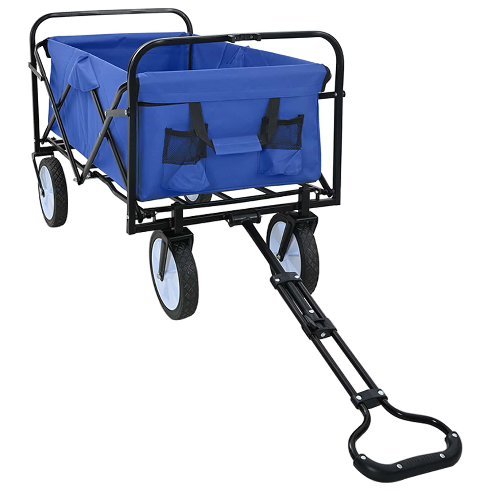 Klapp-Handwagen Grau 94 x 53 x 99 cm Oxford-Stoff