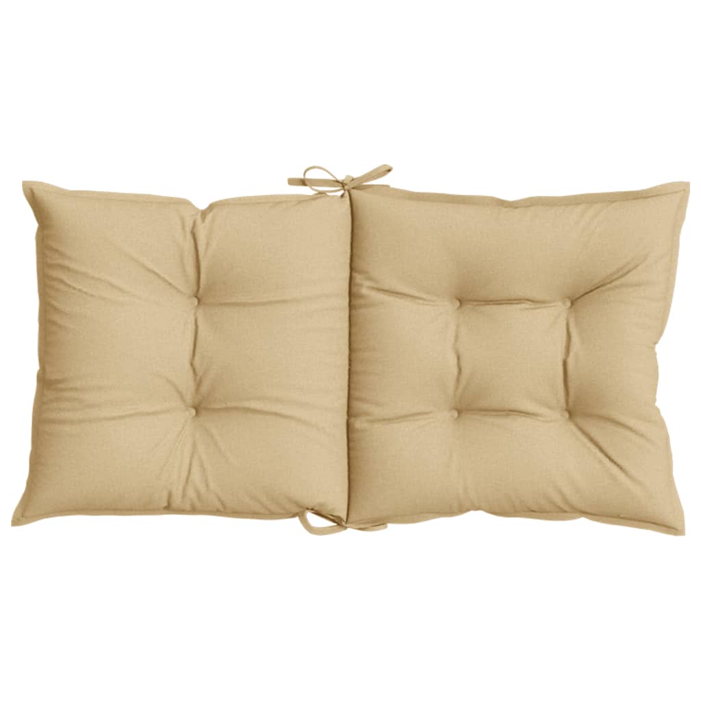 Niedriglehner-Auflagen 2 Stk Melange Anthrazit 100x50x7cm Stoff