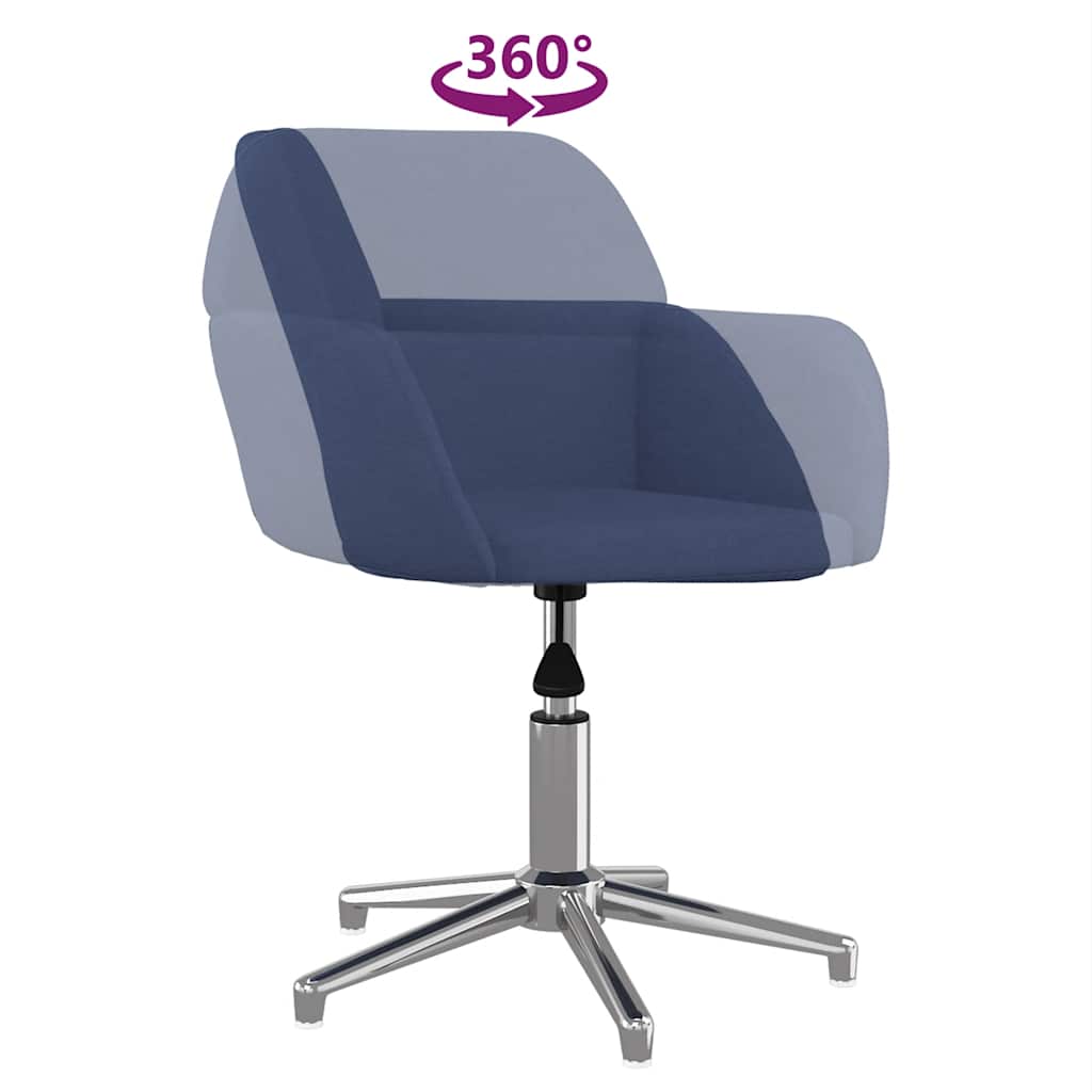 Bürostuhl Drehbar Creme Stoff