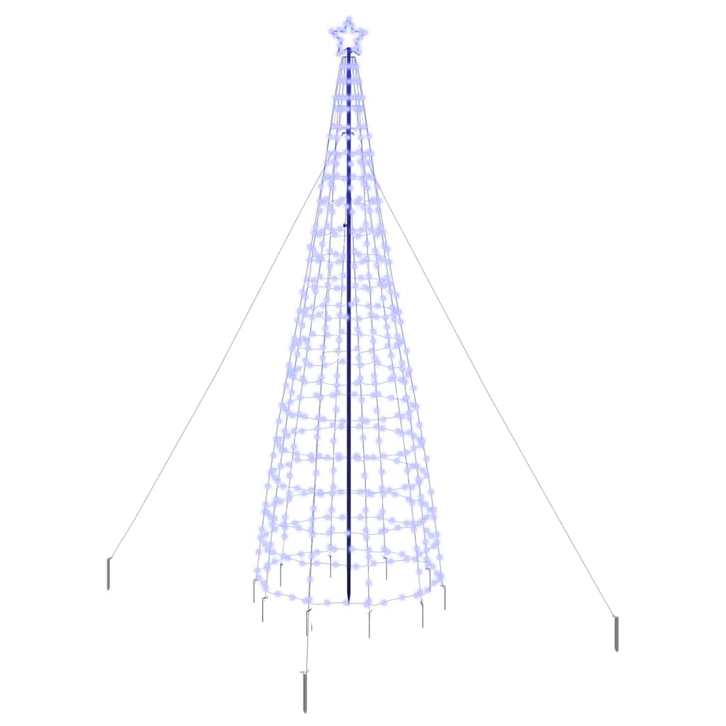 LED-Weihnachtsbaum mit Erdspießen 220 LEDs Warmweiß 180 cm