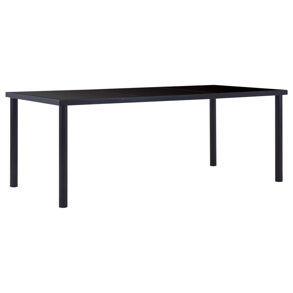 Esstisch Schwarz 120 x 60 x 75 cm Hartglas