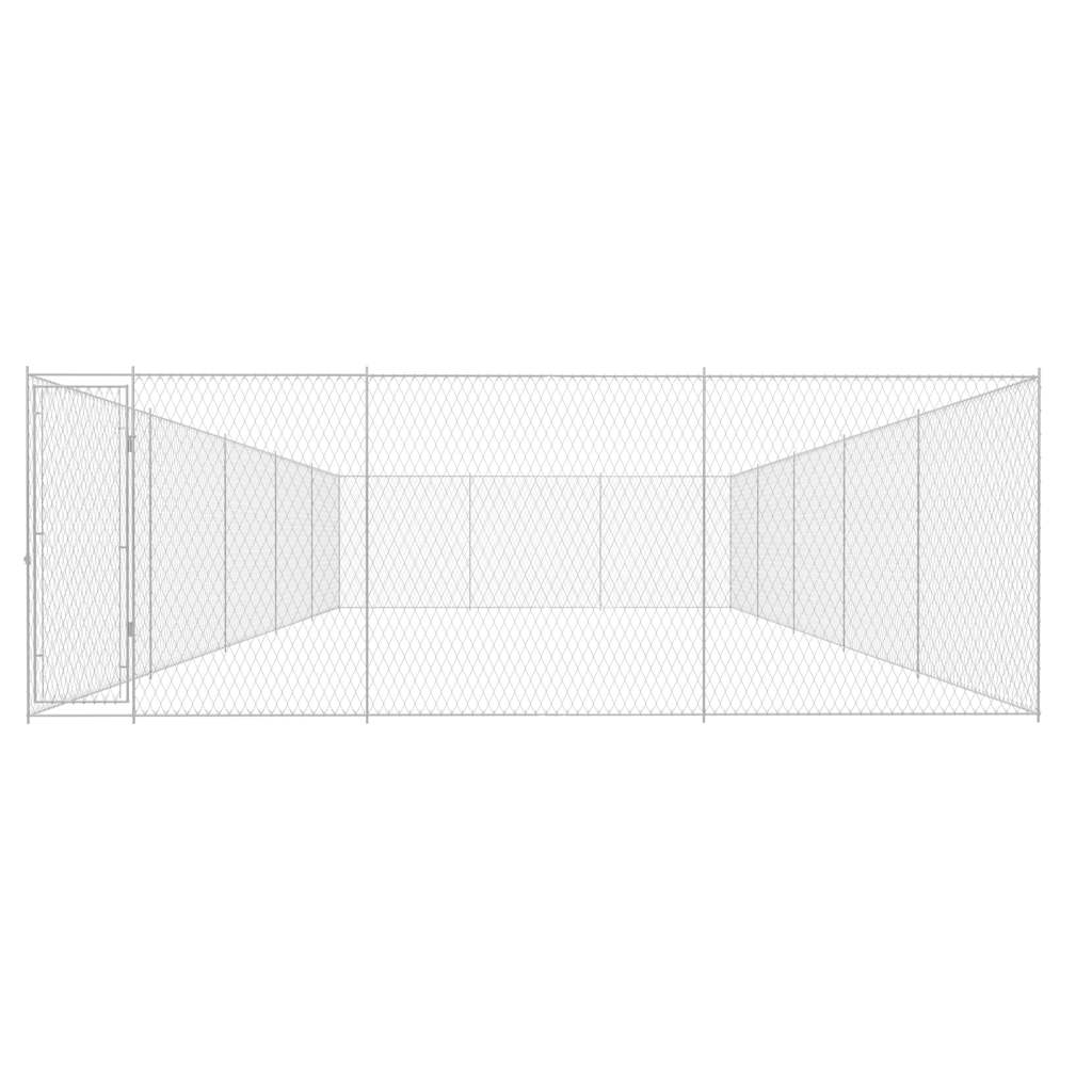 Outdoor-Hundezwinger Verzinkter Stahl 570x570x185 cm