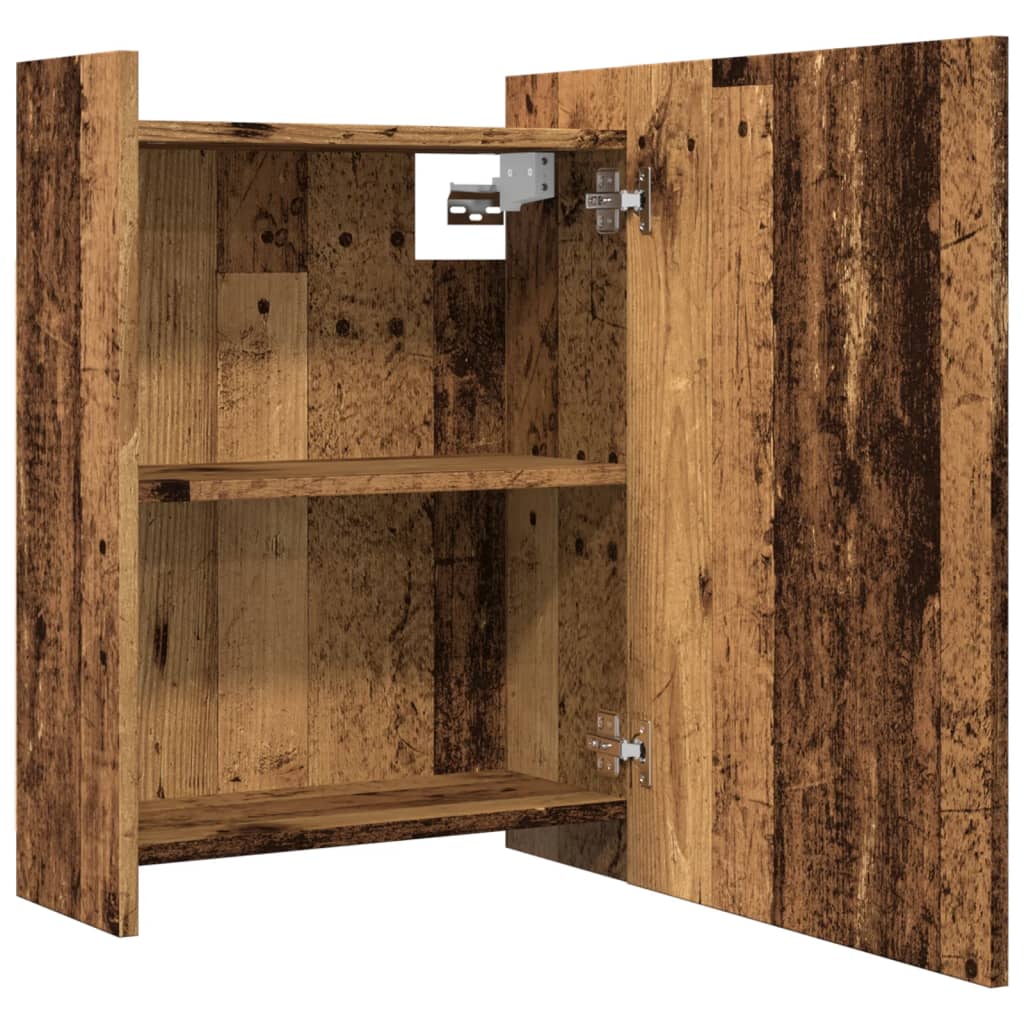 Bad-Spiegelschrank Weiß 62,5x20,5x64 cm Holzwerkstoff