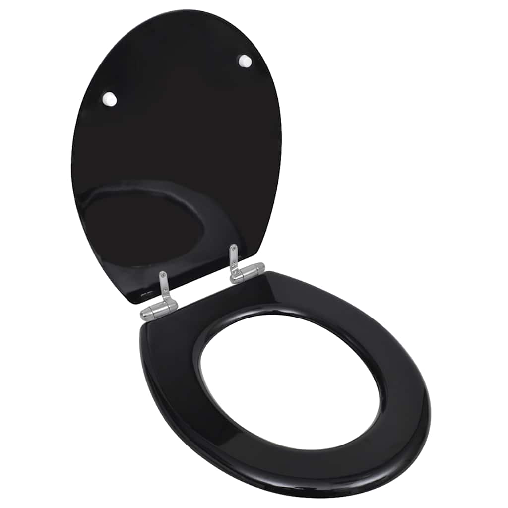 Toilettensitz MDF Deckel Schlichtes Design Weiß