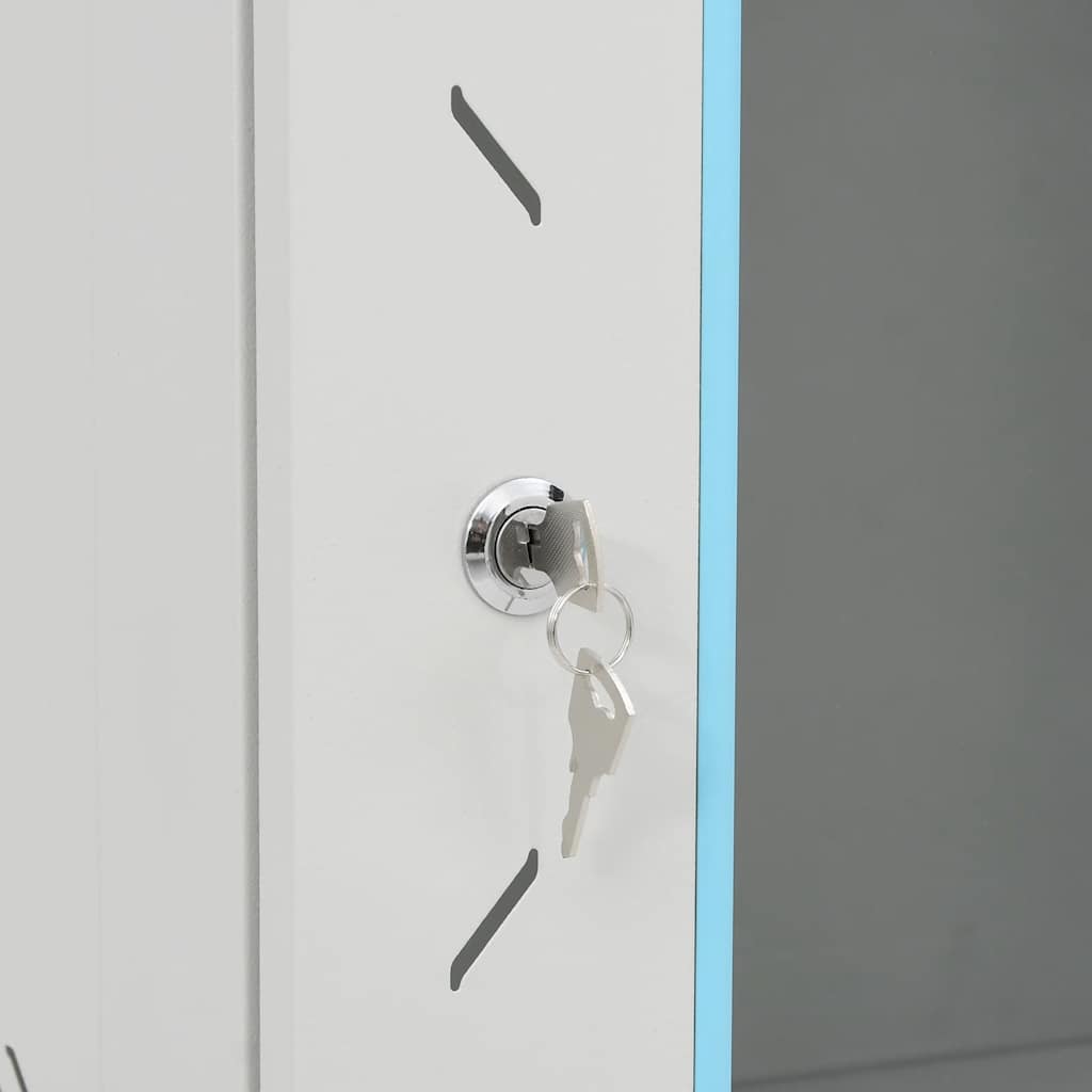 Netzwerkschrank mit Speicher Grau 60 x 45 x 28 cm Stahl