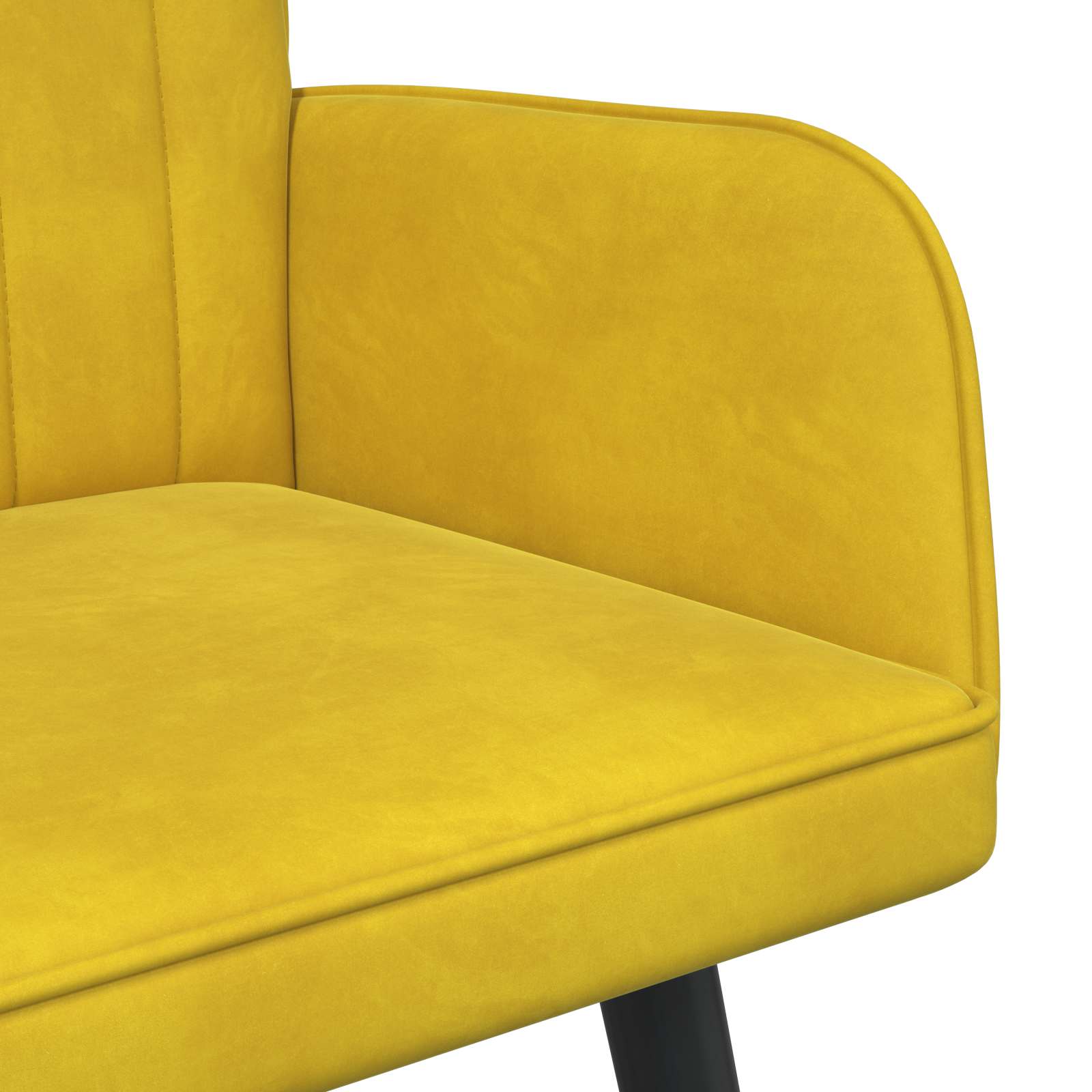 2-Sitzer Sofa Hellgrau 115 x 61 x 87 cm Samt (V)